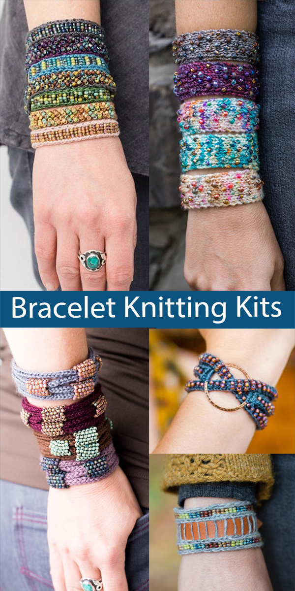 Bracelet Knitting Kits by Nelkin Designs