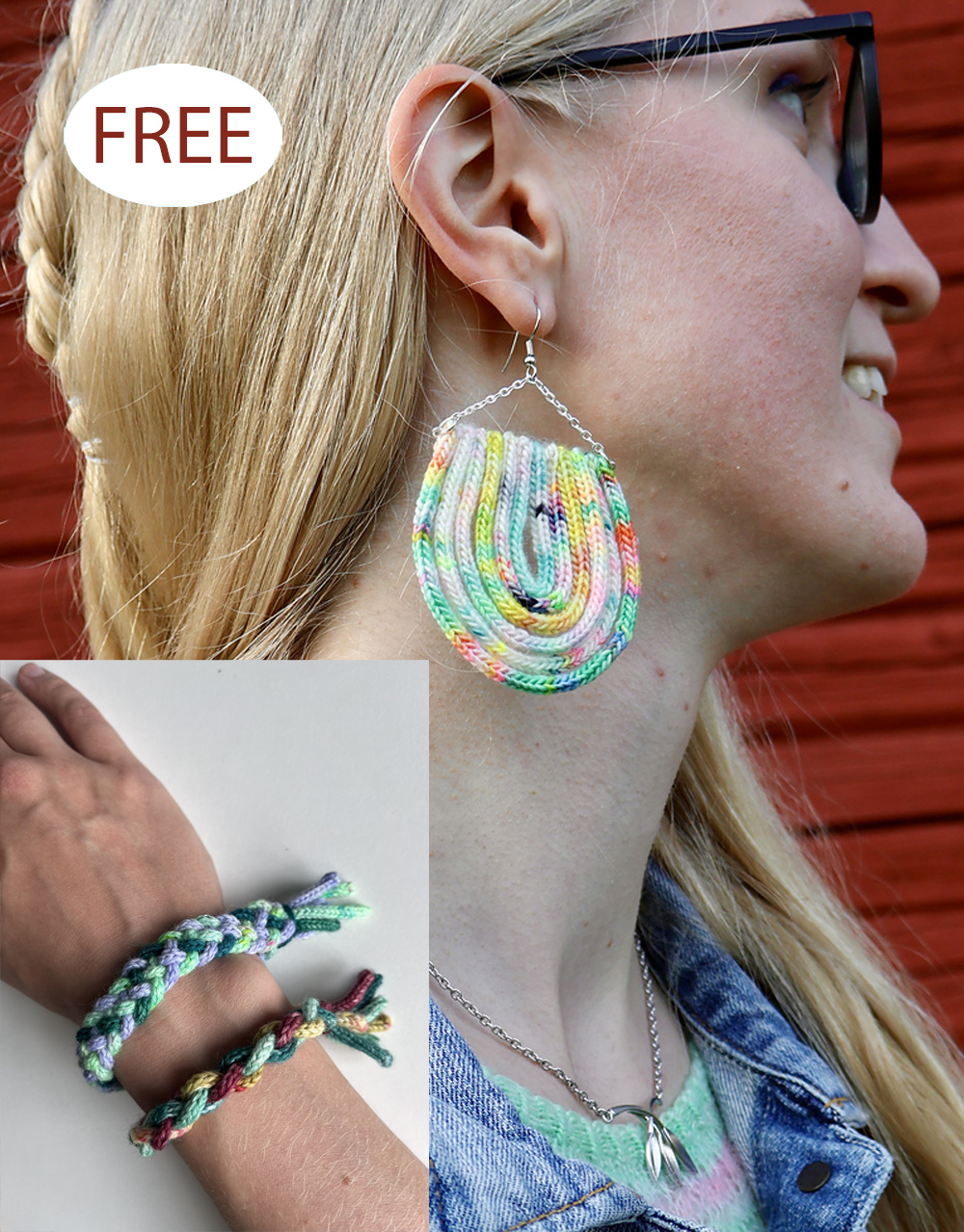 Free Earrings and Bracelets Knitting Pattern