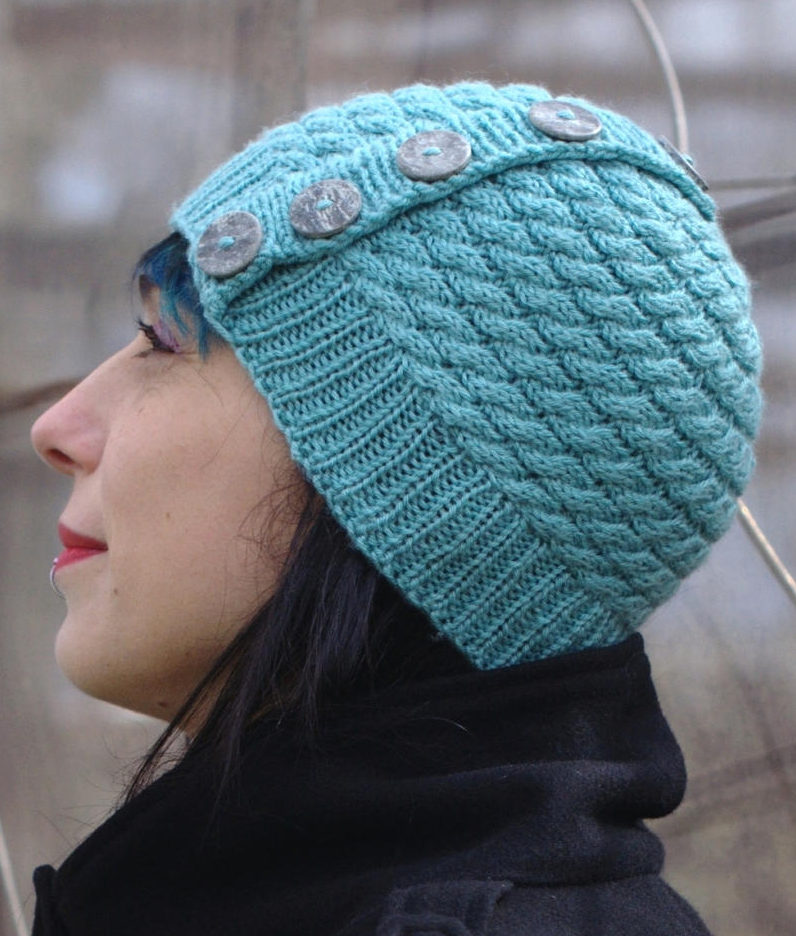 Knitting Pattern for Niamh Hat Knit Flat