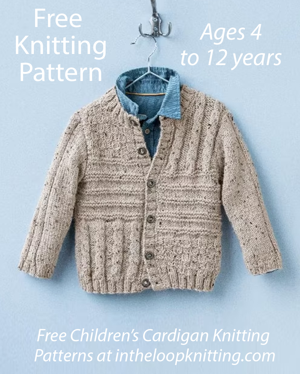Free Child's Niels Cardigan Knitting Pattern