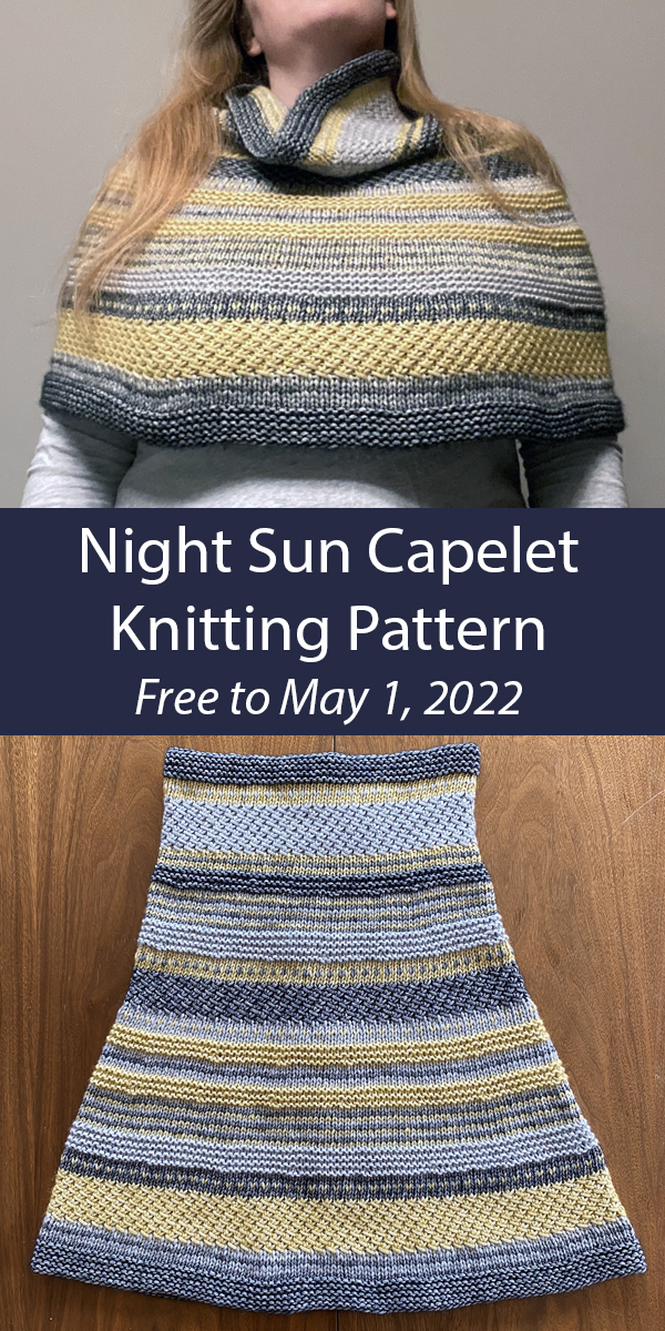 Night Sun Capelet Knitting Pattern