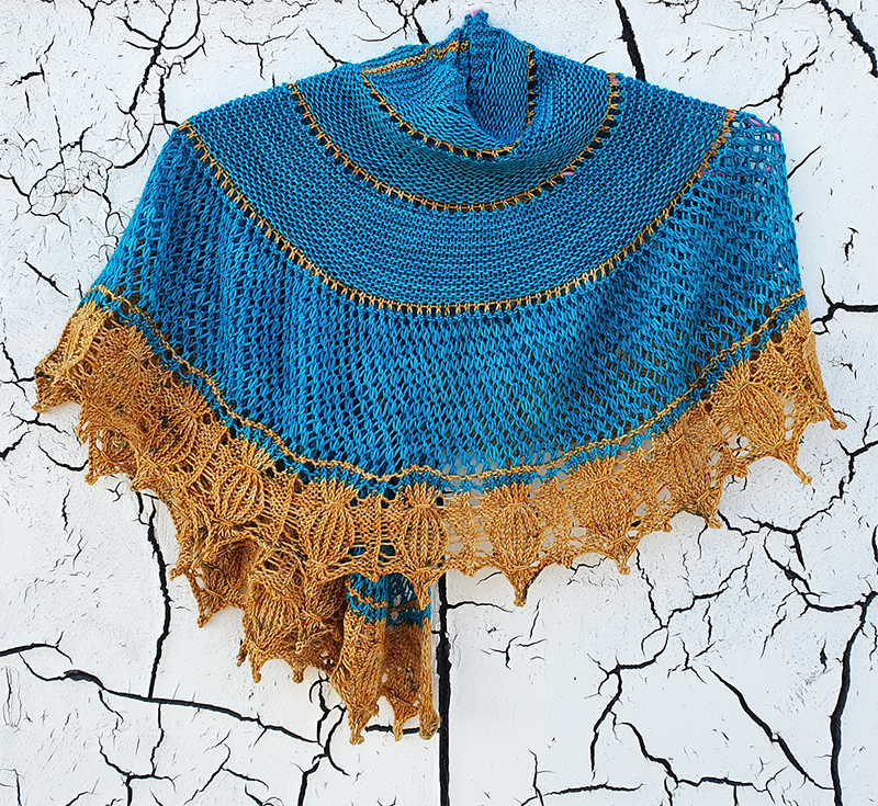 Nile Shawl Free Knitting Pattern until May 5, 2023