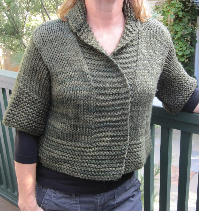 Free Knitting Pattern for Quick Nimbus Cardigan