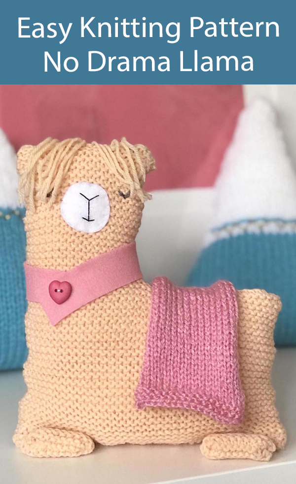 Easy Llama Knitting Pattern No Drama Llama Toy