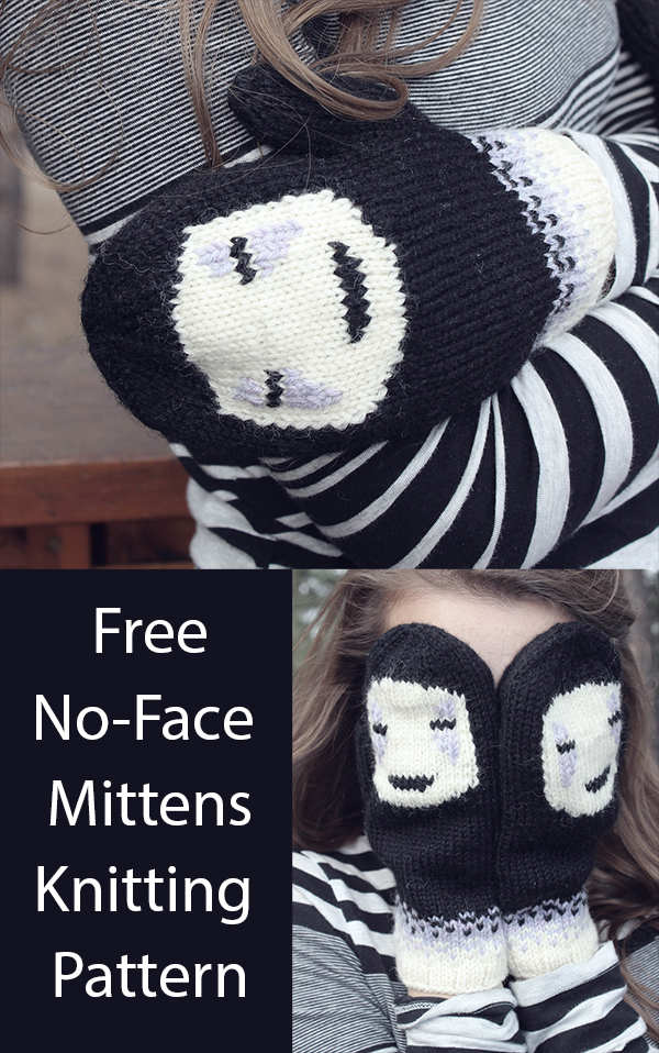 No-Face Mittens Free Knitting Pattern