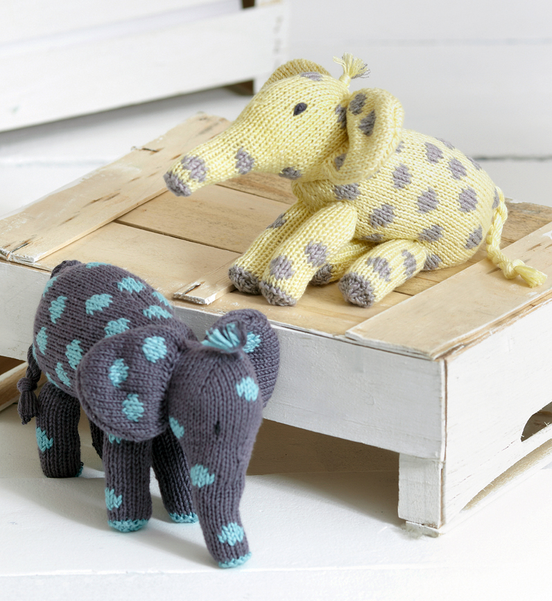 Free Knitting Pattern for Noah's Ark Elephant