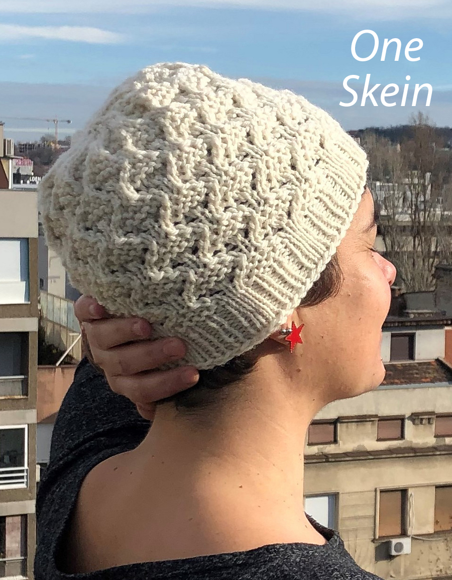 Free One Skein Noel Hat Knitting Pattern