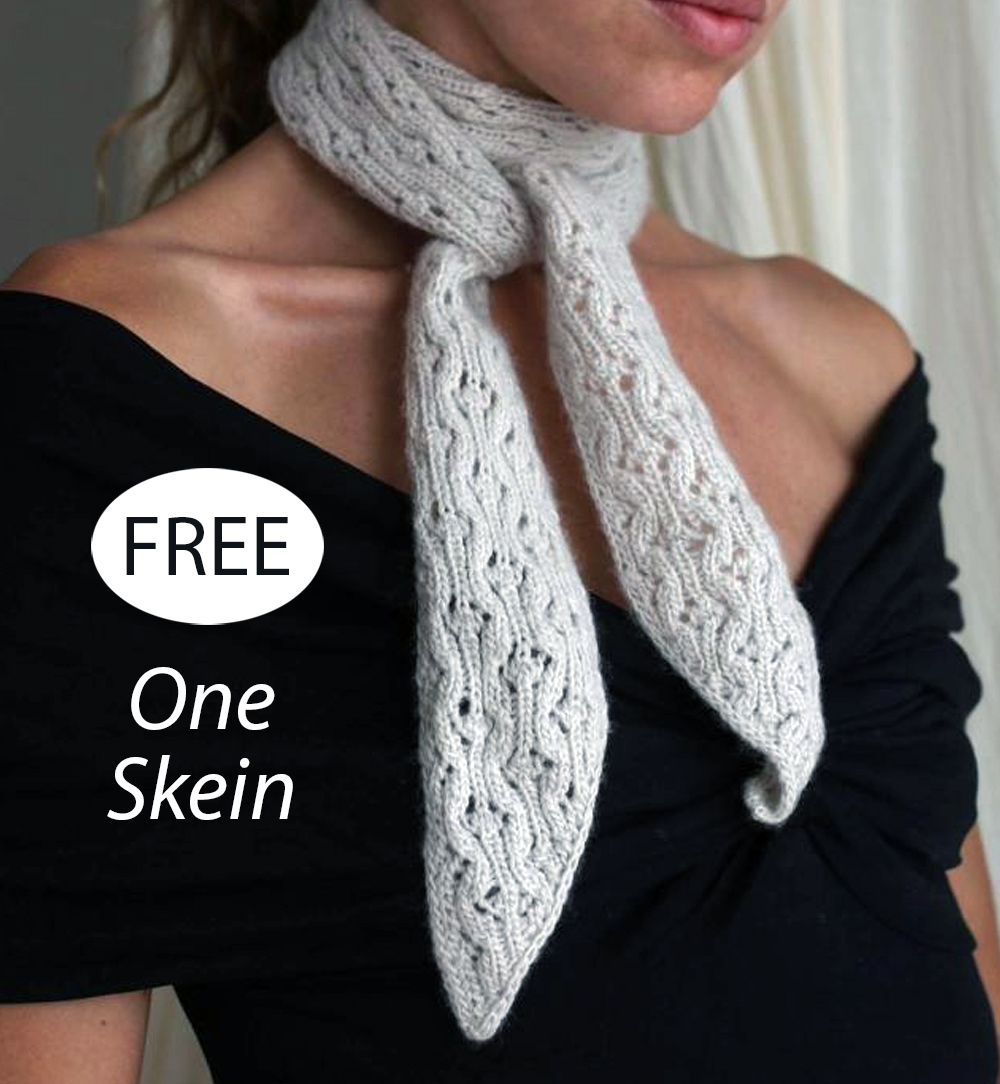 Free One Skein Noisette Shawlette Knitting Pattern