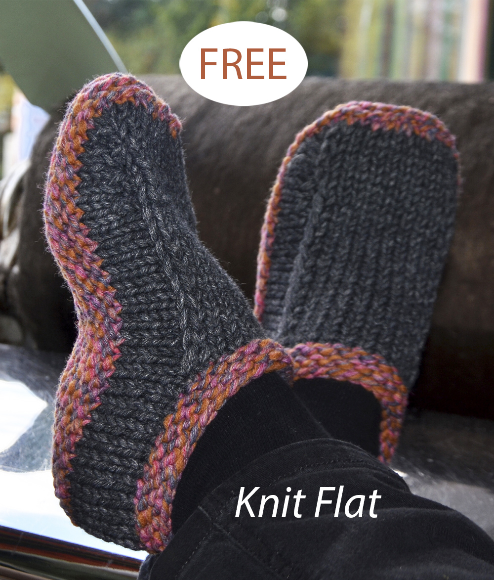Free knitting pattern for Non-Felted Slippers and more slipper knitting patterns