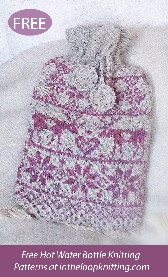 Free Nordic Hot Water Bottle Cover Knitting Pattern