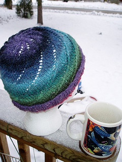 Noro spiral one-skein hat