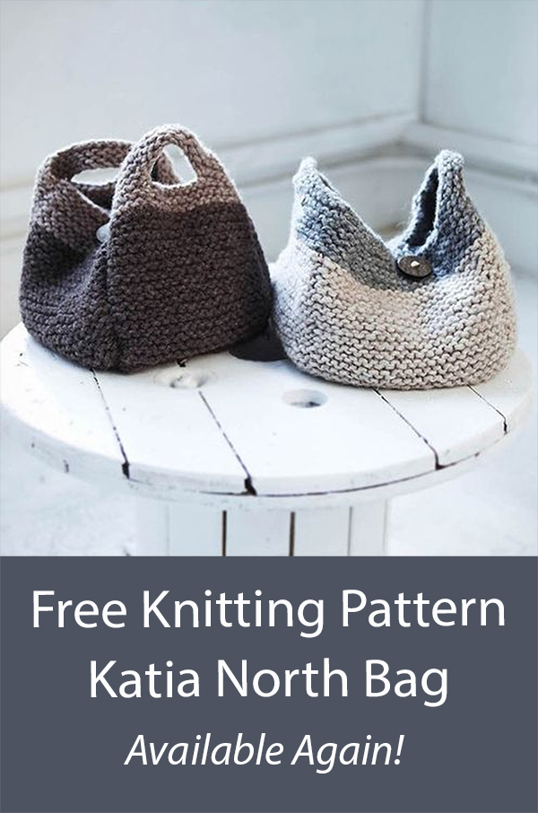 Free North Handbag Knitting Pattern Katia North Bag