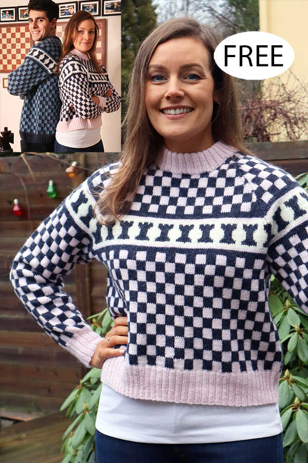 Free Sweater Knitting Pattern Norway Chess Raglan Jumper