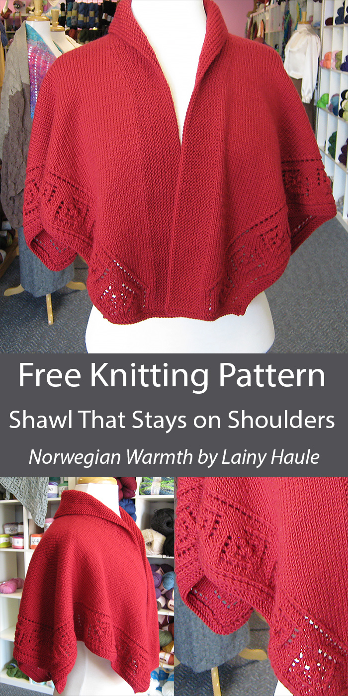 Free Shawl Knitting Pattern Norwegian Warmth Shawl