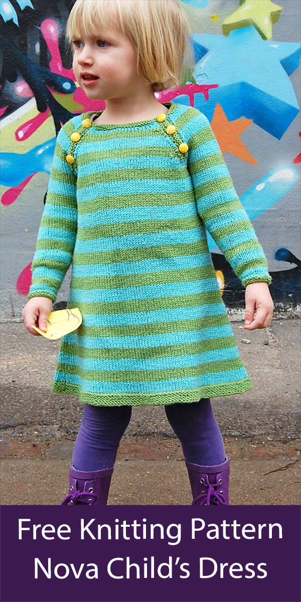 Free Dress Knitting Pattern Nova Child's Dress or Tunic