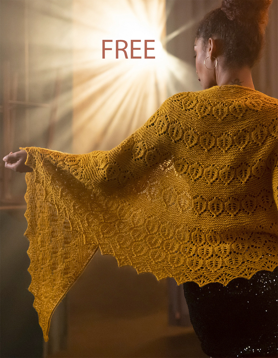 Free Nova Shawl Knitting Pattern