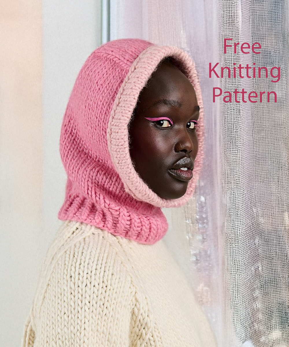 Free Hygge  Hood Knitting Pattern