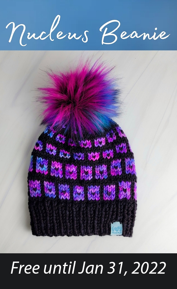 Free Hat Knitting Pattern to Jan 31, 2022 Nucleus Beanie