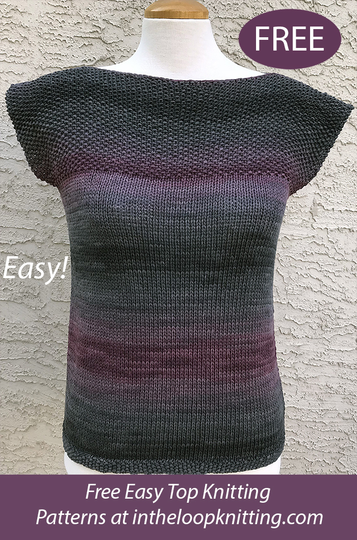 Free Easy Number Three Top Knitting Pattern