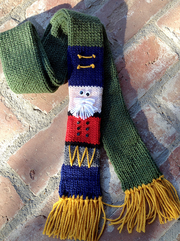 Free Knitting Pattern for Nutcracker Scarf