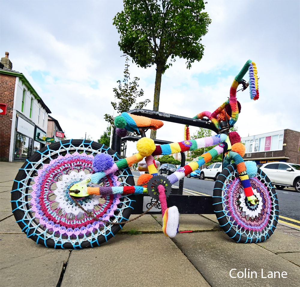 Yarnbombed Bike Knitting Pattern