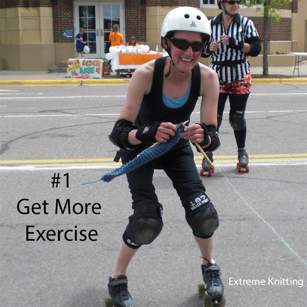 Free Knitting Pattern for a Knitter Costume