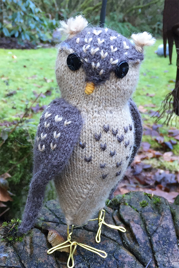 Free knitting pattern for Obligatory Owl