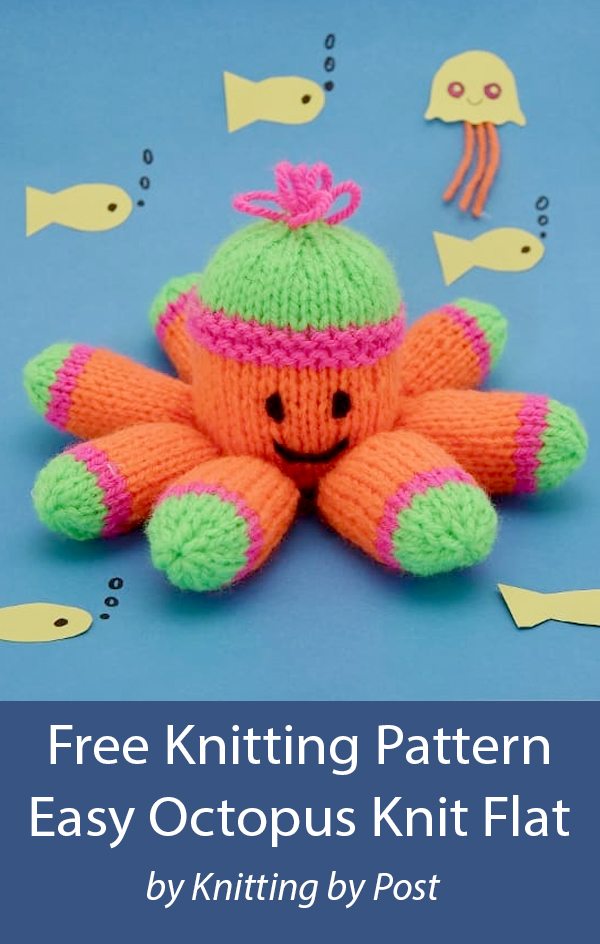 Free Easy Octopus Knitting Pattern Knit Flat