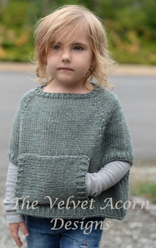 Knitting Pattern for Odia Poncho