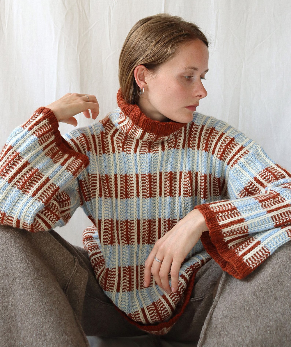 Off Grid Sweater Stripes Sweater Knitting Pattern