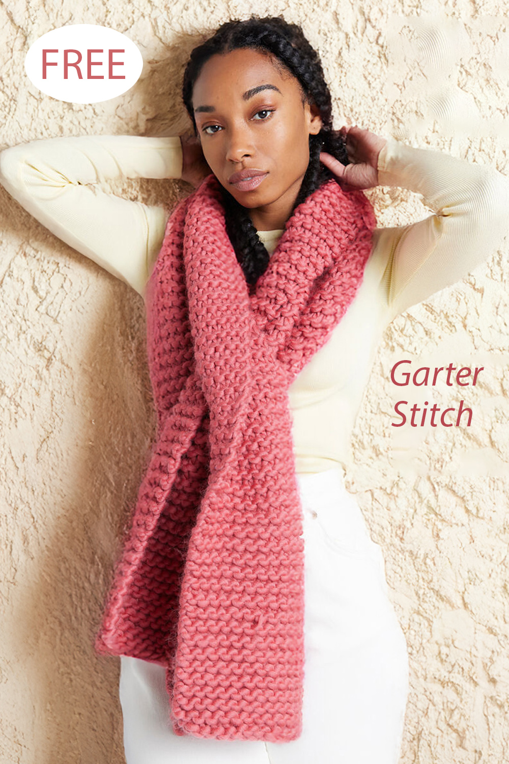 Free Scarf Knitting Pattern Oh La La Scarf