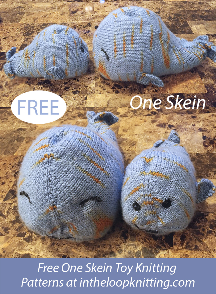 Free One Skein Oh Whale! Knitting Pattern