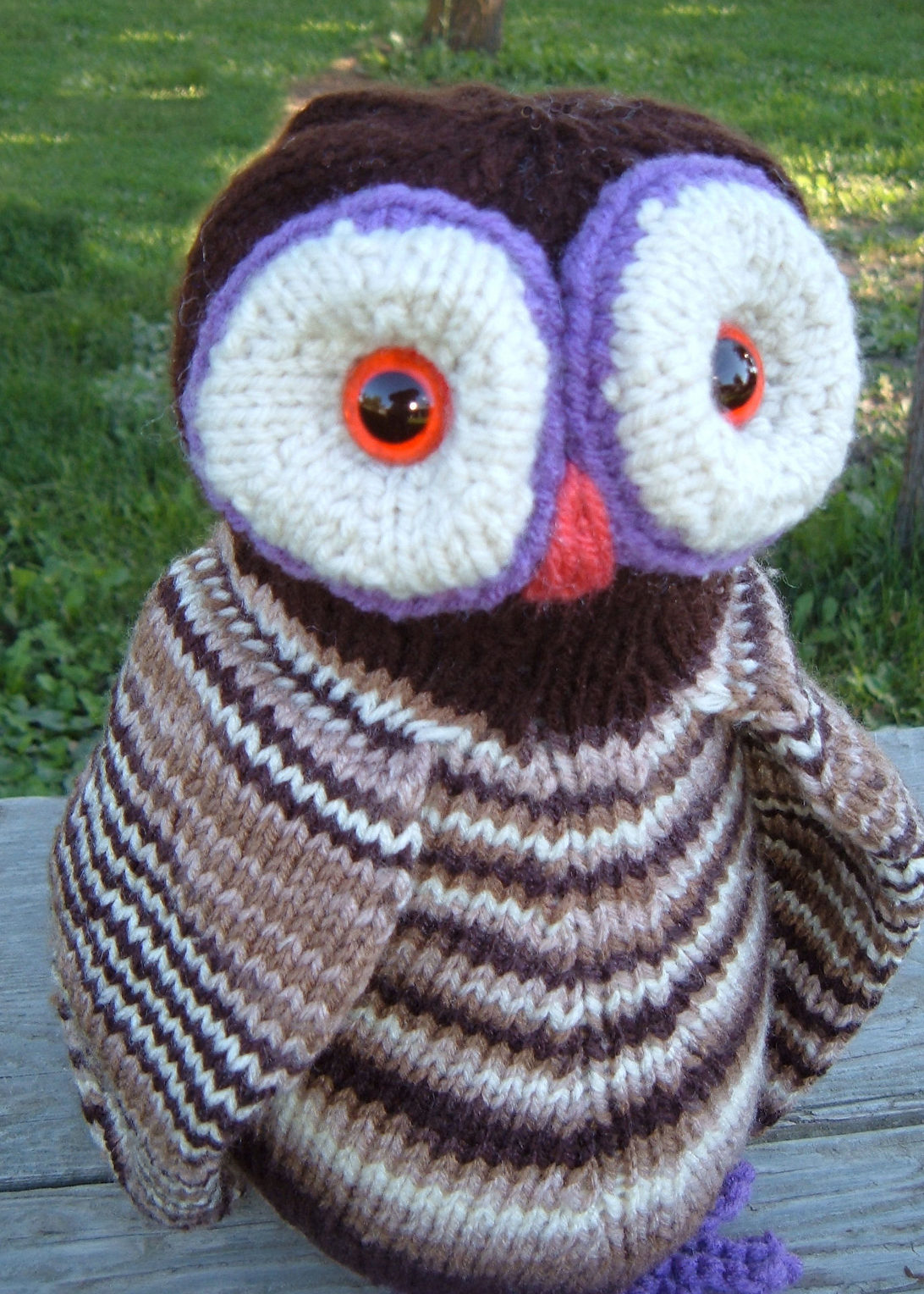 Toy Owl Knitting Pattern - mikes naturaleza