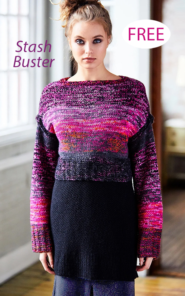 Free Ombre Layered Tunic Knitting Pattern