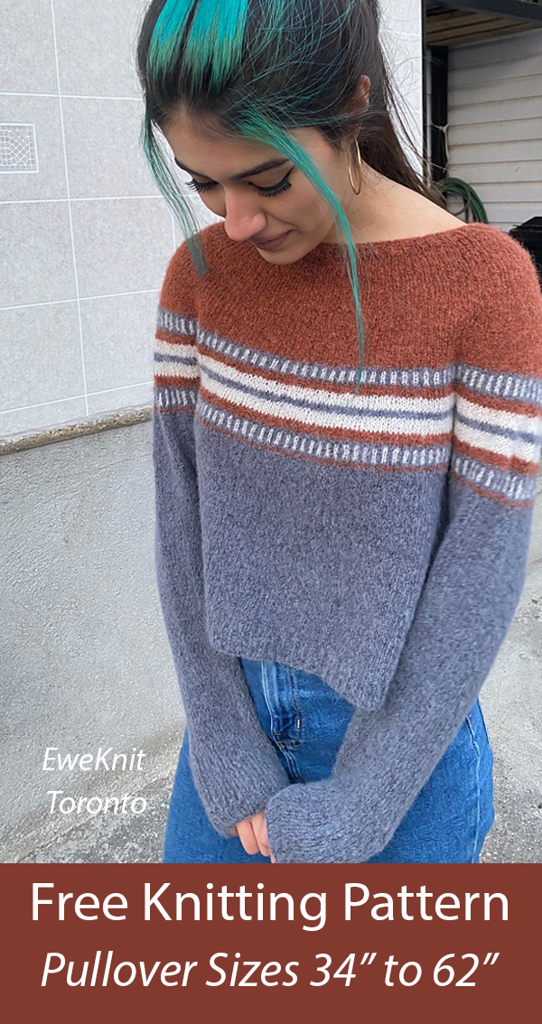 On The Road Pullover Sweater Free Knitting Pattern