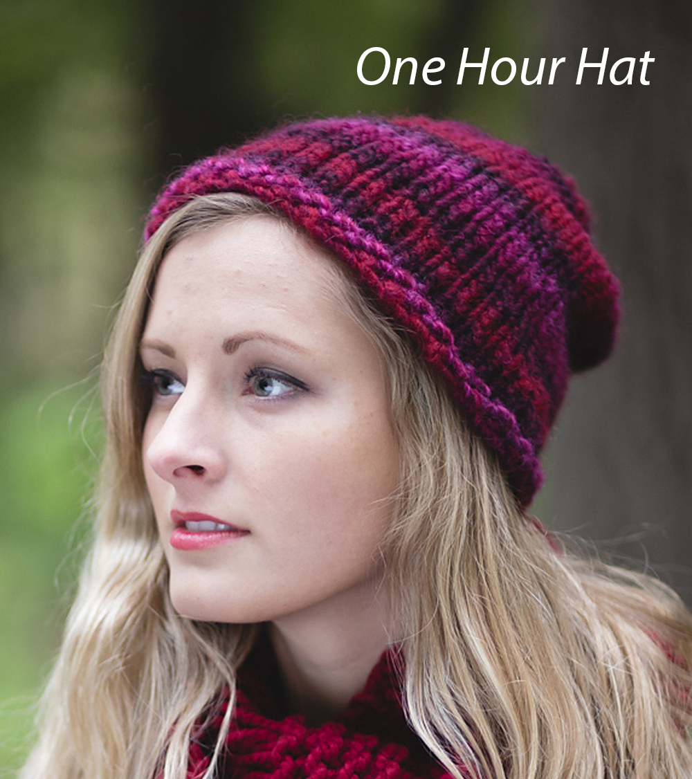 One Hour Hat Knitting Pattern
