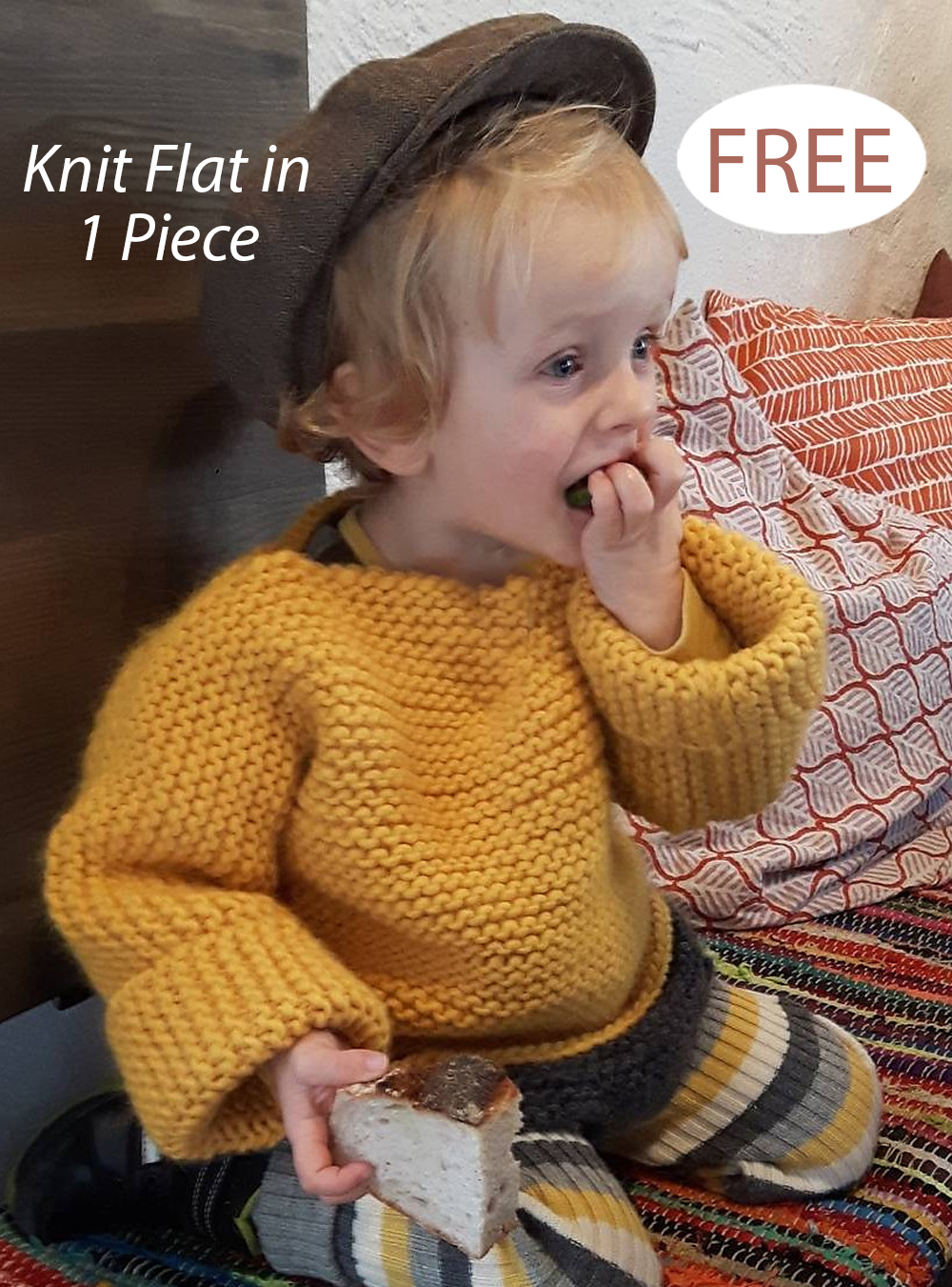 One-Piece Baby Pullover Free Knitting Pattern