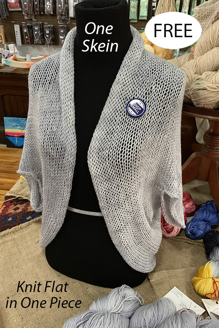 Free One Skein Knitting Pattern One Skein Shrug