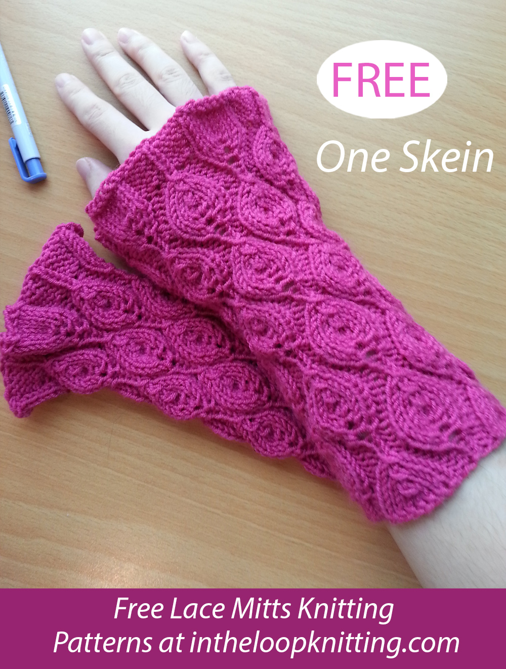 Free Onion Market Wrist Warmers Knitting Pattern