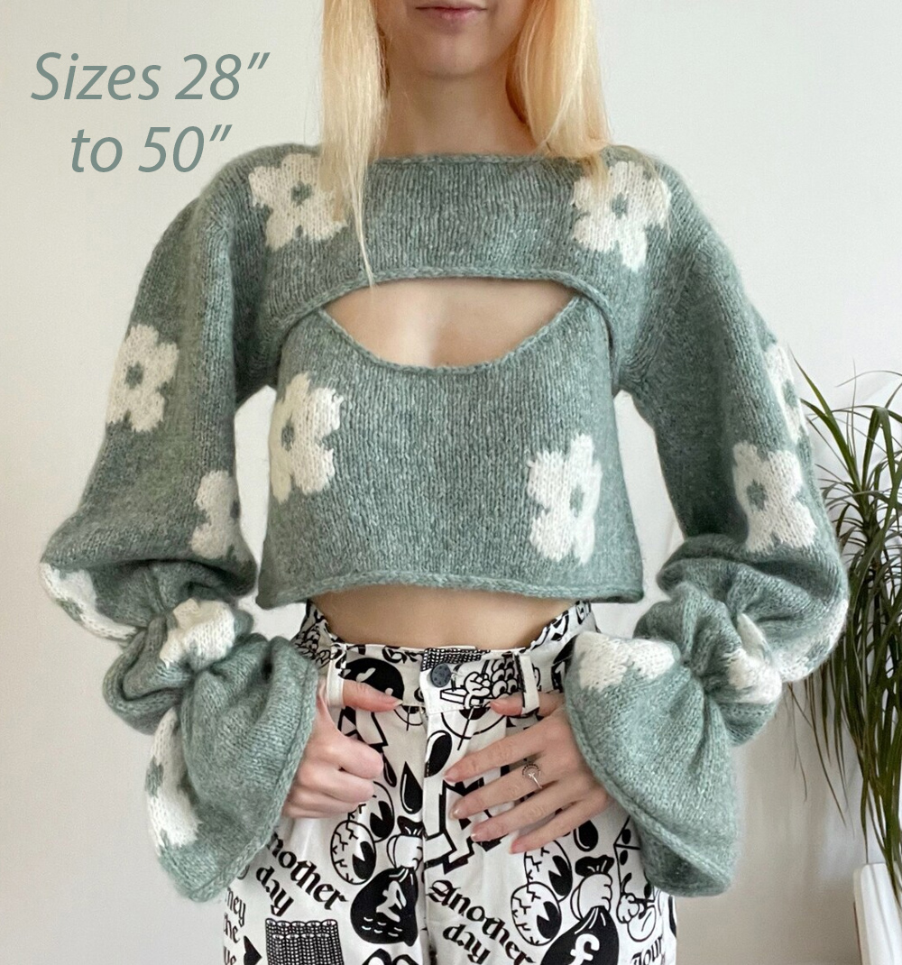 Oopsie Daisy Shrug and Top Set Knitting Pattern