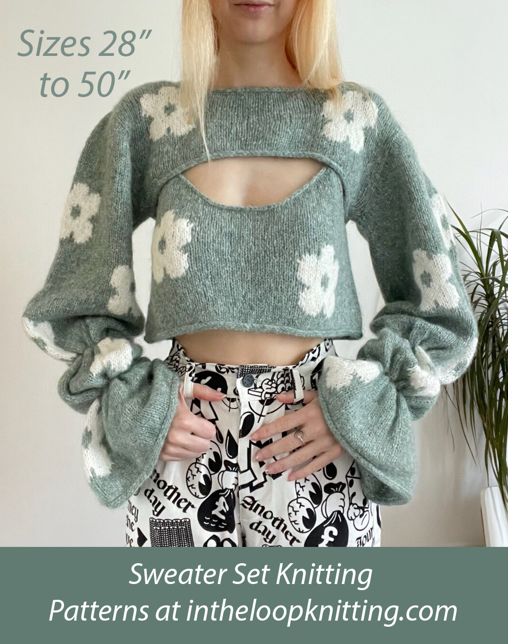 Oopsie Daisy Shrug and Top Set Knitting Pattern