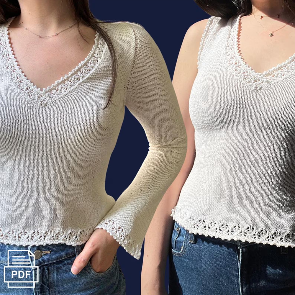 Ophelia Tank and Top Knitting Pattern