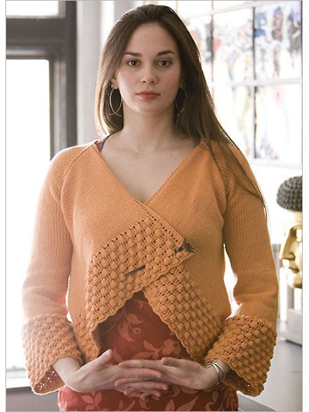 Knitting pattern for Origami Cardi