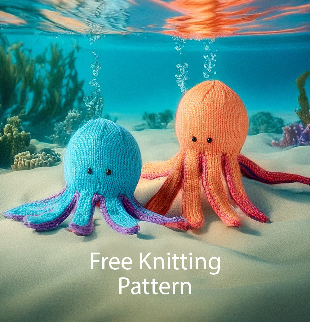 Free Knitting Pattern Oscar and Oprah Octopus Toy