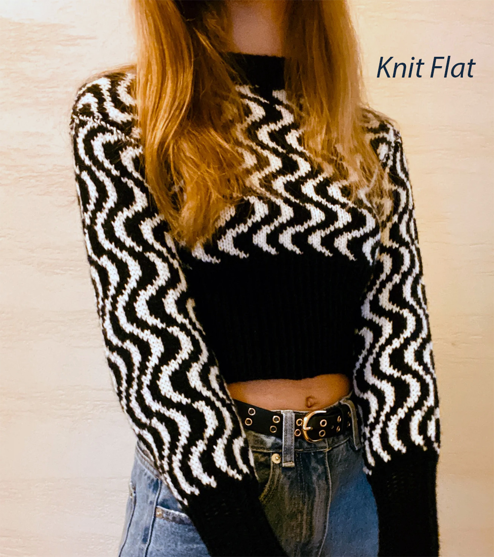 Out of This Swirled Sweater Stripes Sweater Knitting Pattern