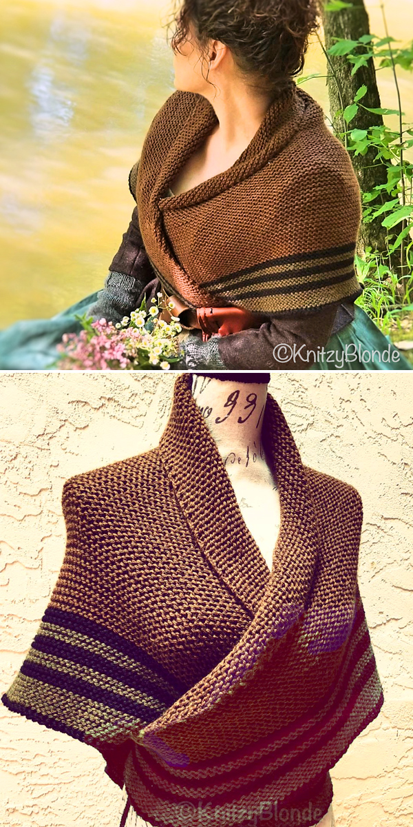 Knitting Pattern for Outlander Carolina Shawl