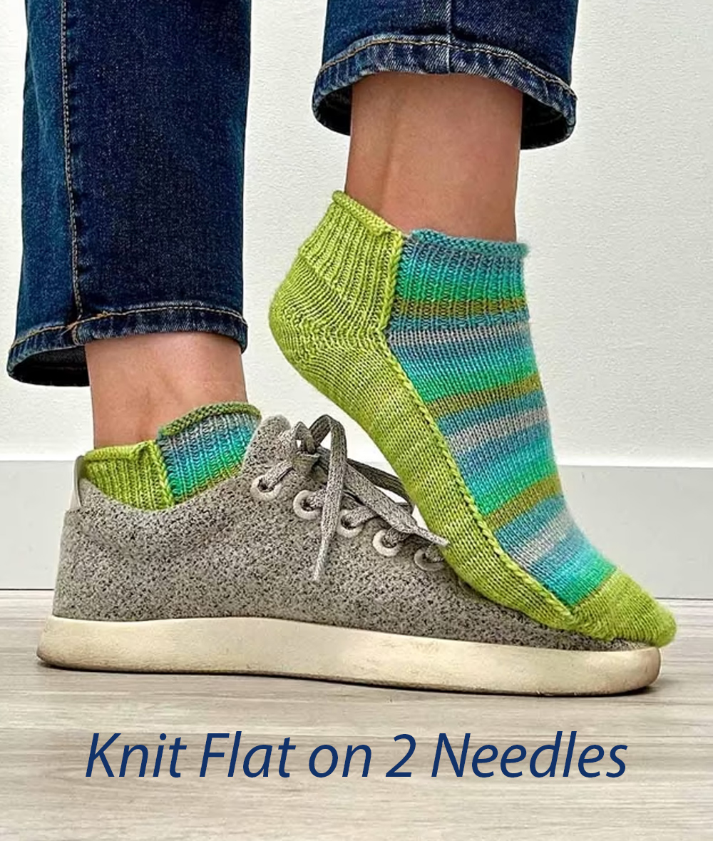 Easy Over Easy Socks on 2 Needles Knitting Patterns
