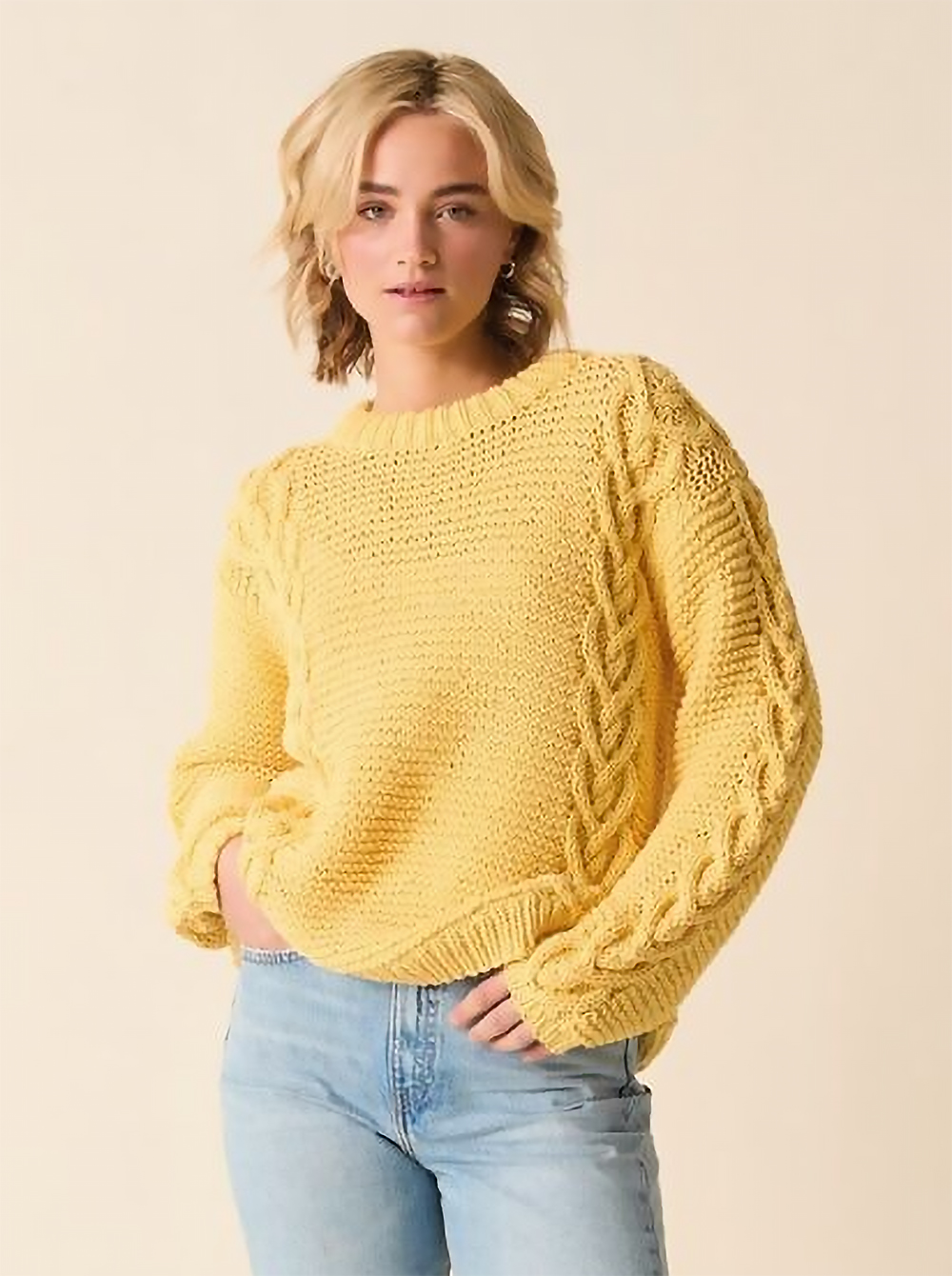 Vest Knitting Pattern Heart Cable Sweater