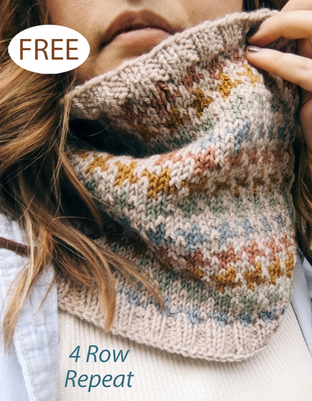 Free Over the Rainbow Cowl Knitting