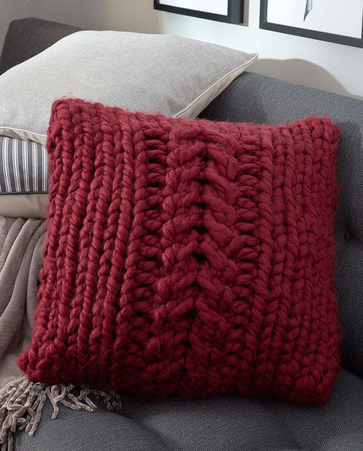 Knitting pillows deals